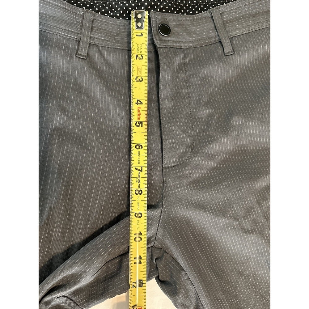 Lululemon Commute Pants Size 30 Men Gray Striped Golf Chino Stretch Athletic ABC - Picture 14 of 16